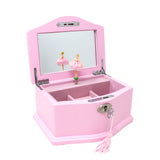 Pink Poppy- Ballerina Luxury Musical Jewellery Box with Lock & Key