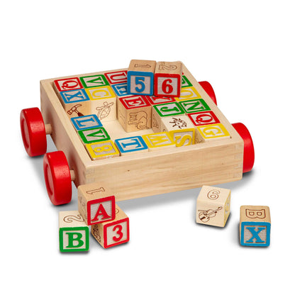 Melissa & Doug - Classic ABC Block Cart