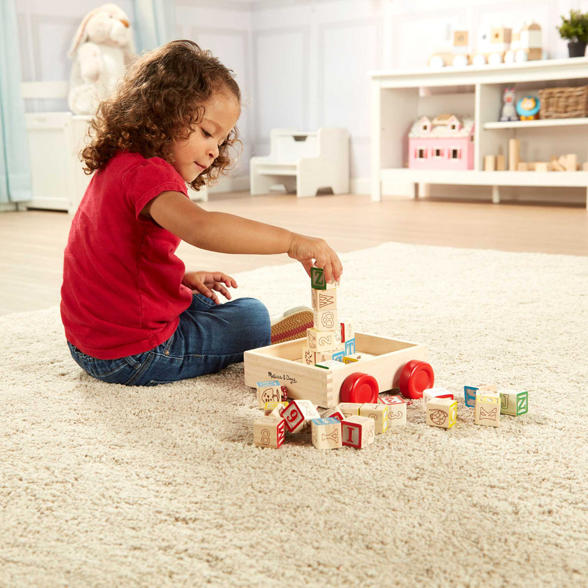 Melissa & Doug - Classic ABC Block Cart