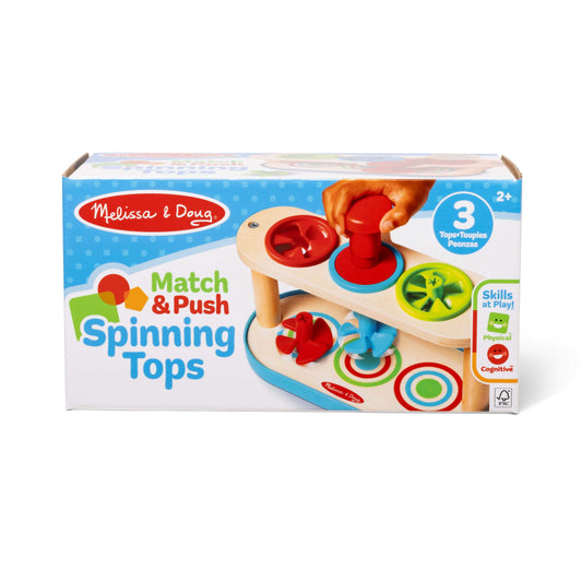 Melissa & Doug - Match & Push Spinning Tops