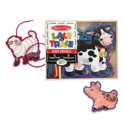 Melissa & Doug - Lace & Trace Farm Animals