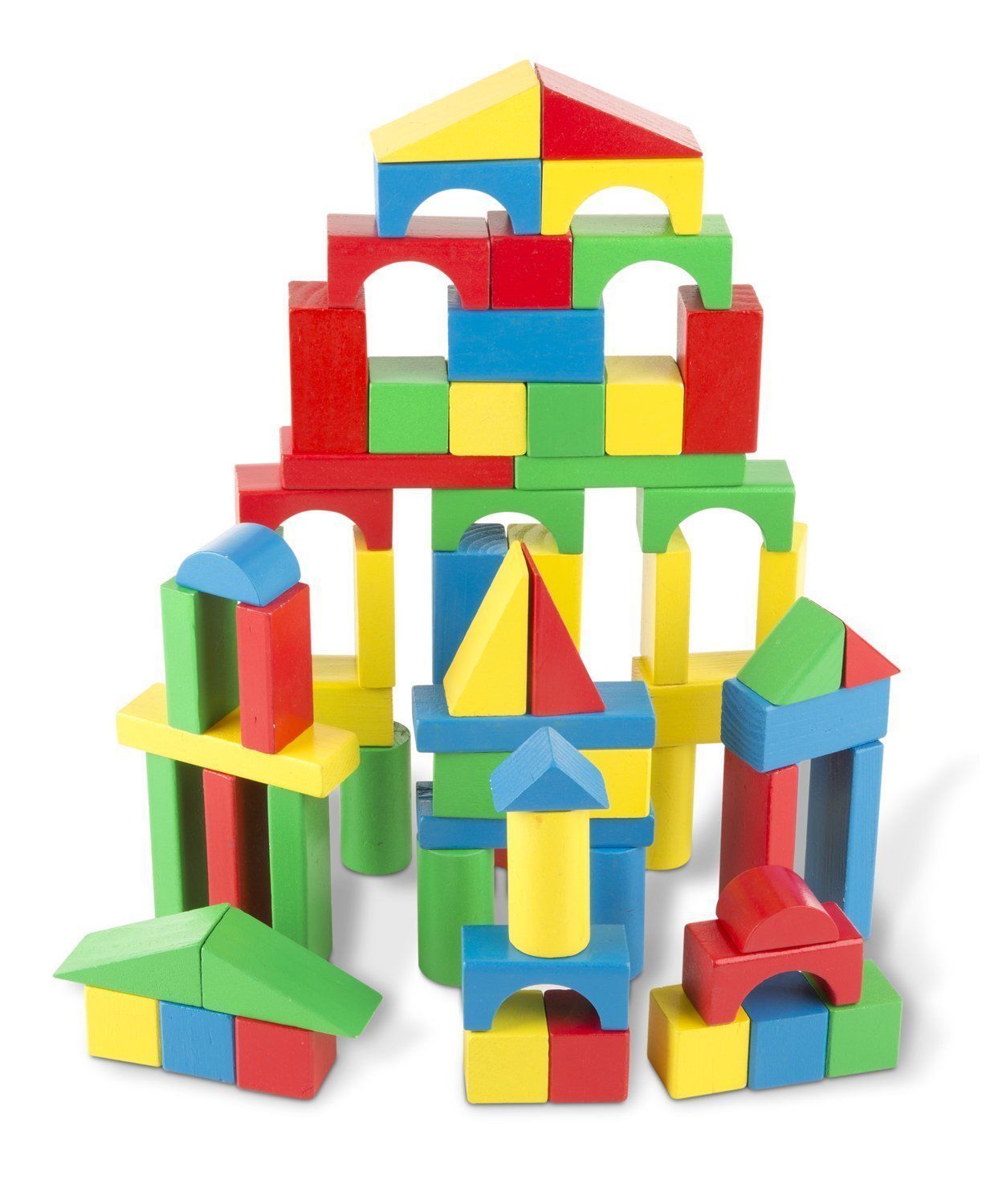 Melissa & Doug - 100 Wood Block Set