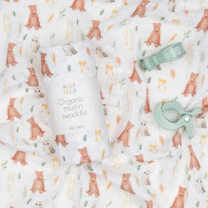 All4Ella - Pram Pegs 2pk & Muslin Wrap