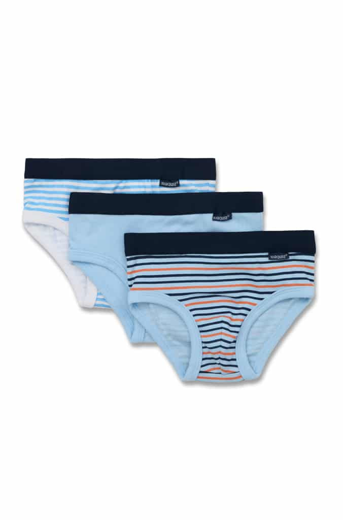 Marquise - Boys 3pk Blue/Striped Underwear