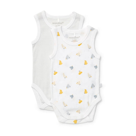 Marquise Everyday Essentials Chick Sleeveless Bodysuit 2 Pack