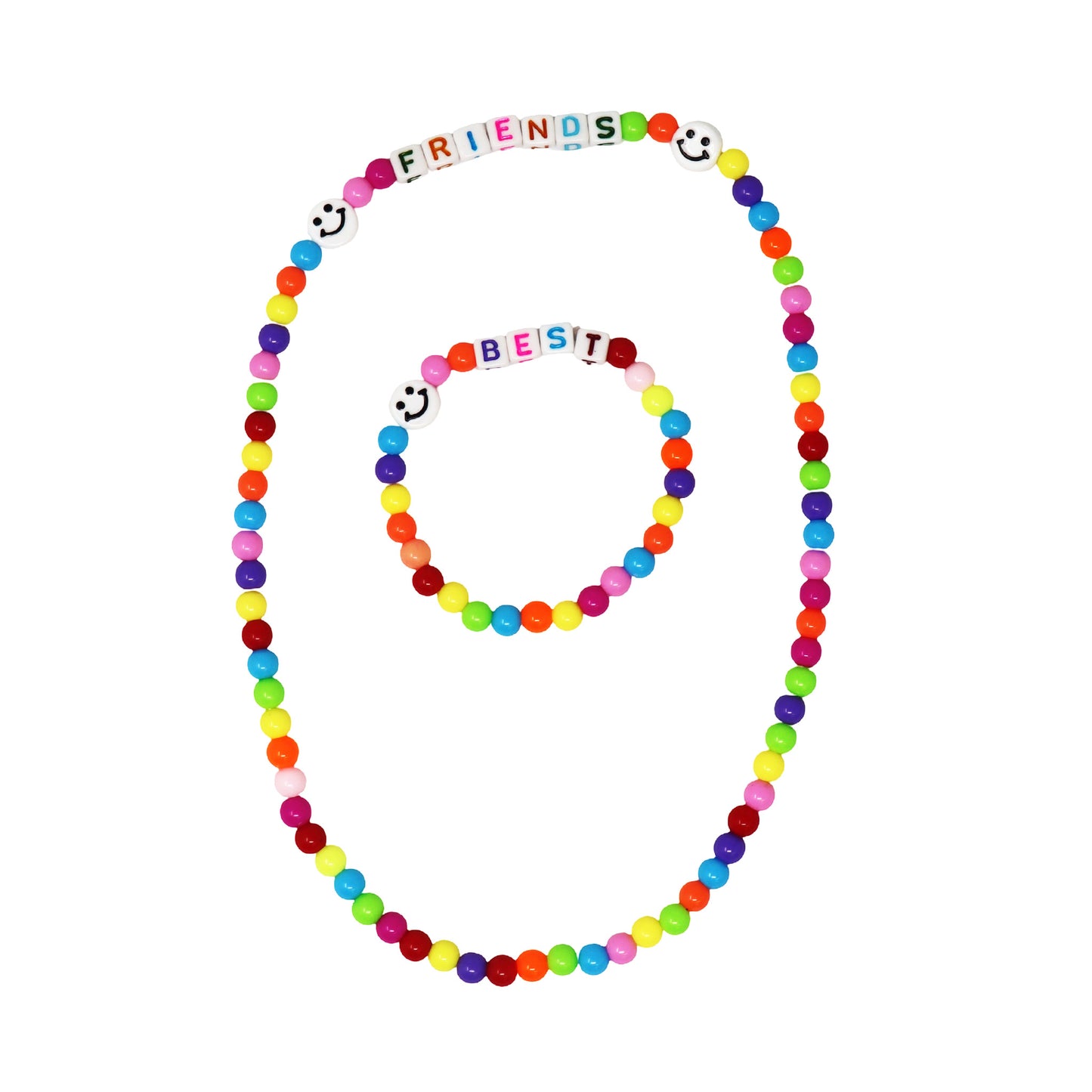 Pink Poppy - Best Friends Letter Necklace & Bracelet Set