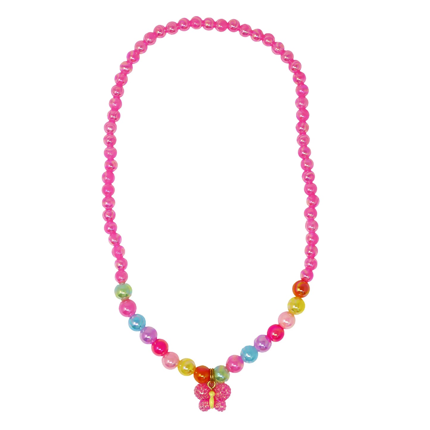 Pink Poppy - Sparkle Butterfly Necklace & Bracelet Set