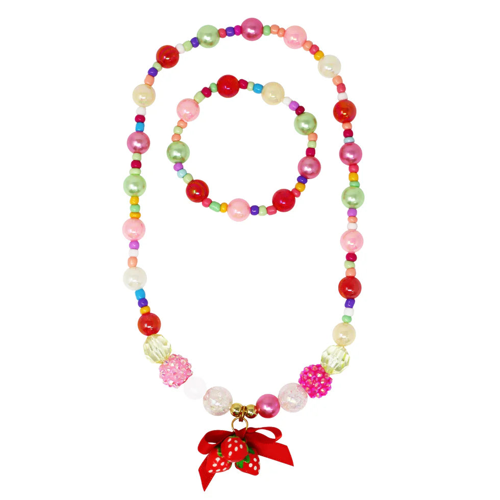 Pink Poppy - Sweet Berry Necklace & Bracelet Set