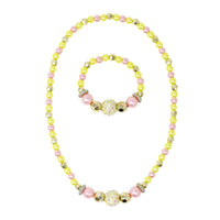 Pink Poppy - Lemon Delight Stretch Beaded Necklace & Bracelet
