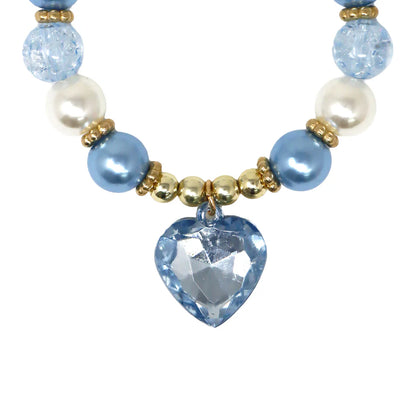 Pink Poppy - Dance Pearl Heart Necklace and Bracelet Set