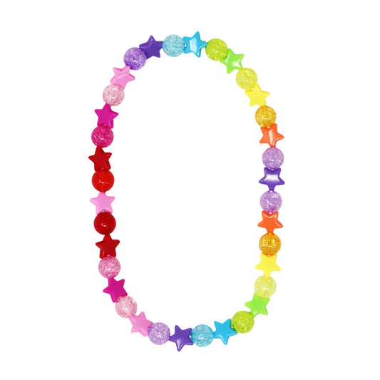 Pink Poppy - Star Rainbow Necklace