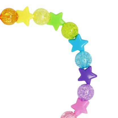 Pink Poppy - Star Rainbow Necklace