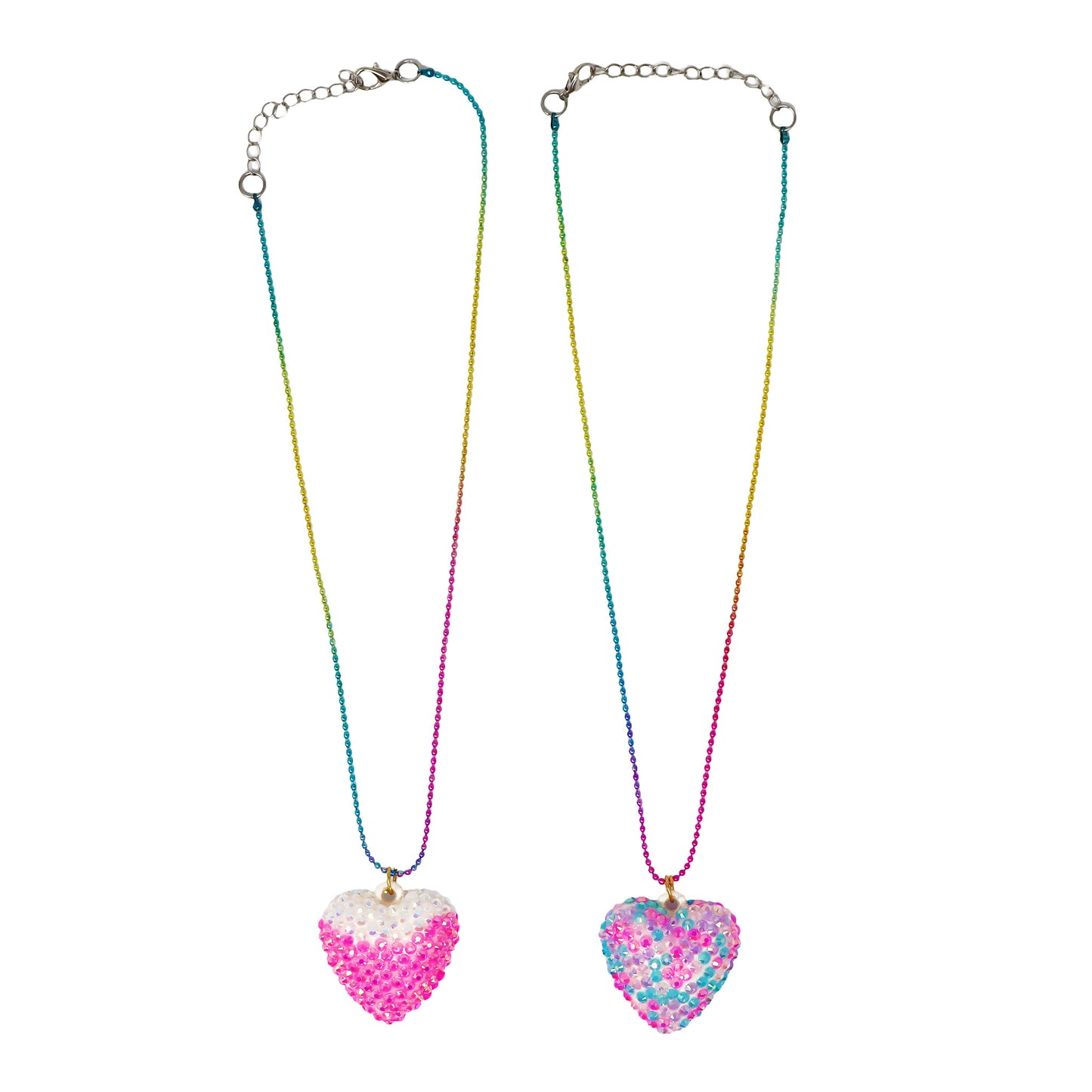 Pink Poppy - Sparkly Pendant Necklace