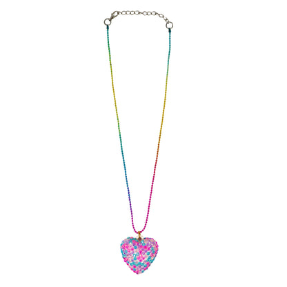 Pink Poppy - Sparkly Pendant Necklace