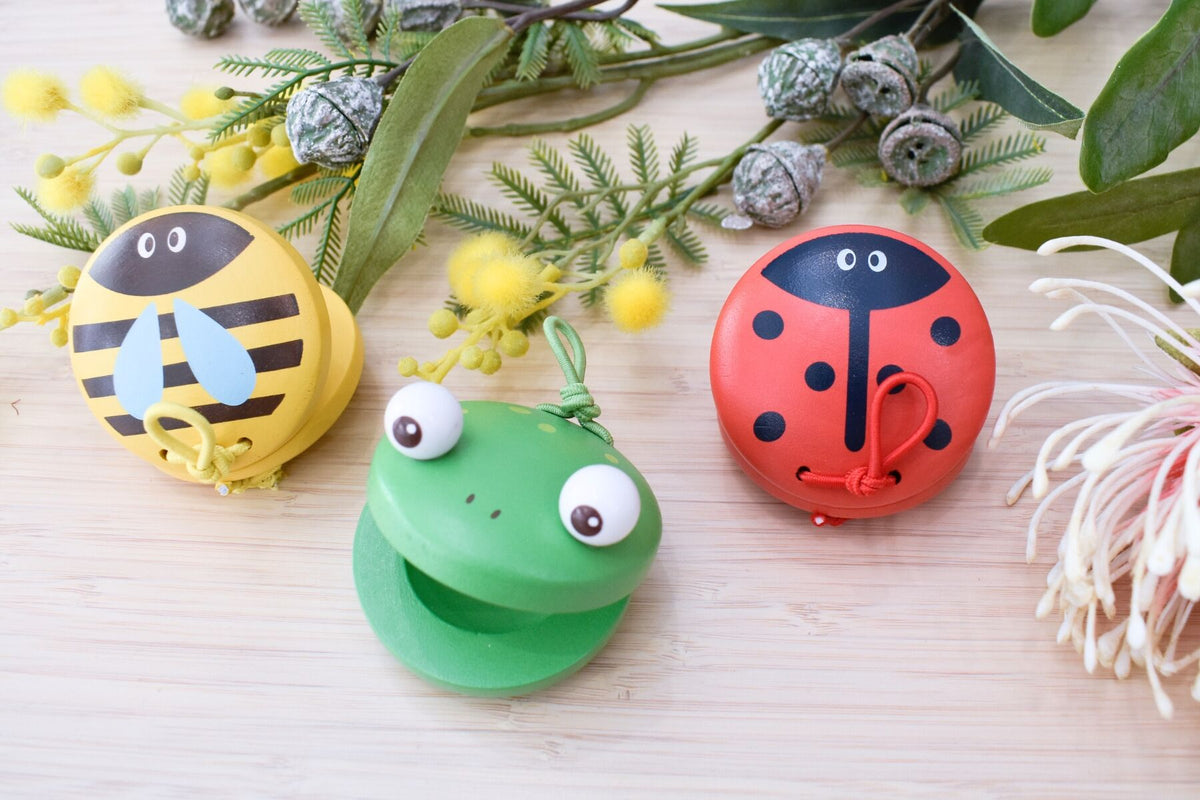 Kaper Kids - Wooden Spring Insect Castanet
