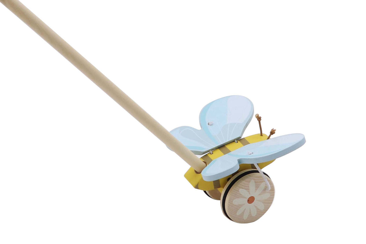 Bush Buddies - Wooden Push Along Bee/Butterfly