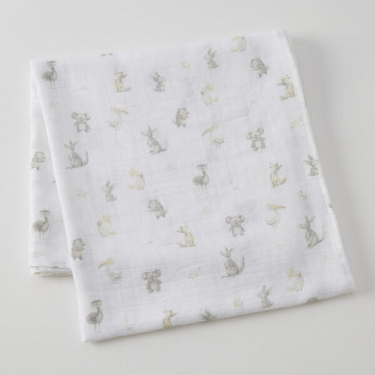 Jiggle & Giggle - Little Aussie Critters Muslin Wrap
