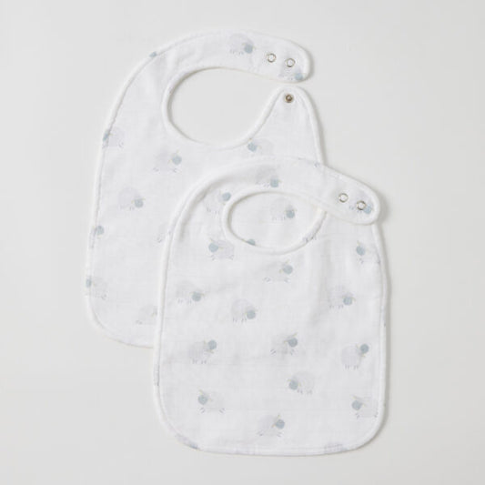 Jiggle & Giggle - In the Meadow Muslin Bib Set of 2