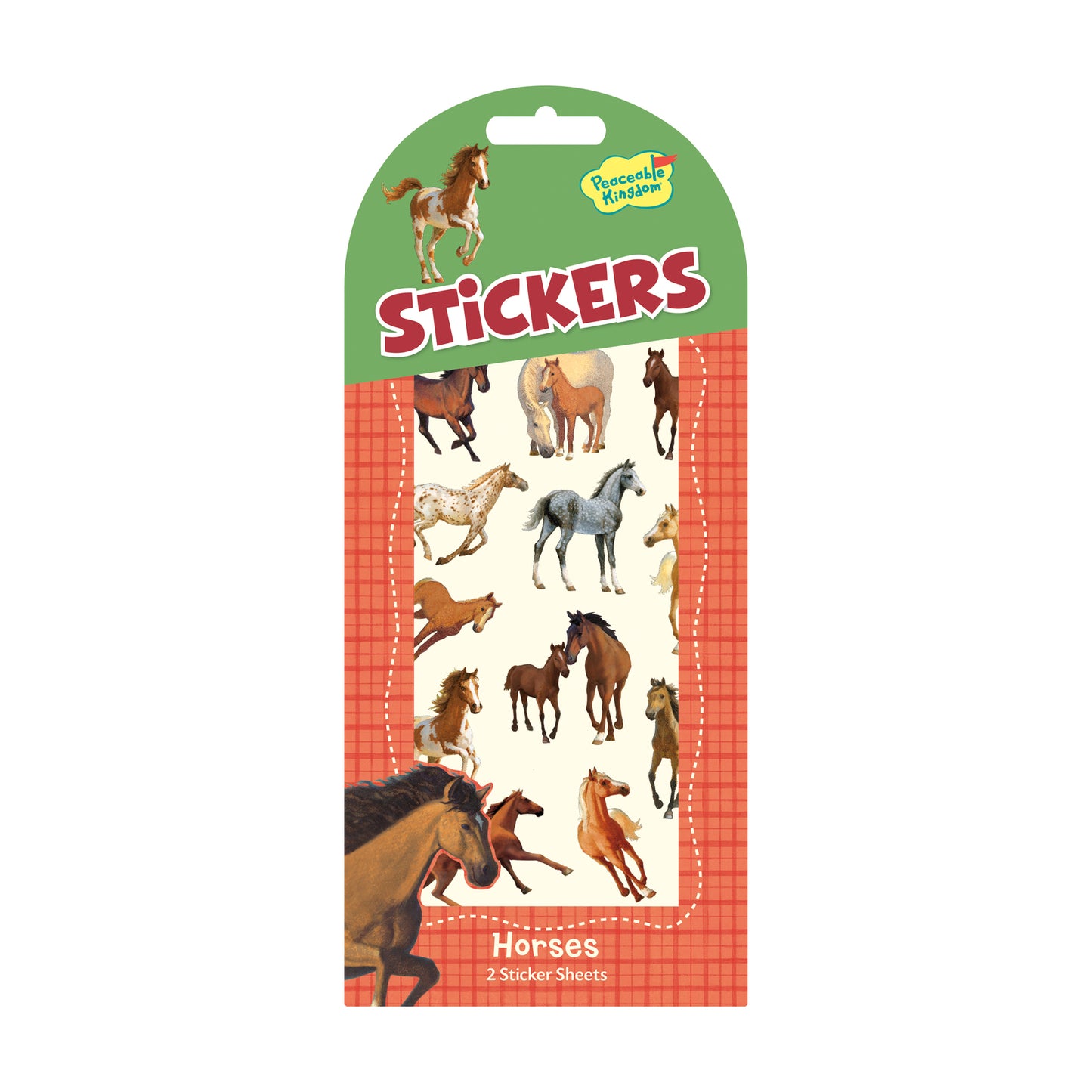 Peaceable Kingdom Stickers - HORSES STK47