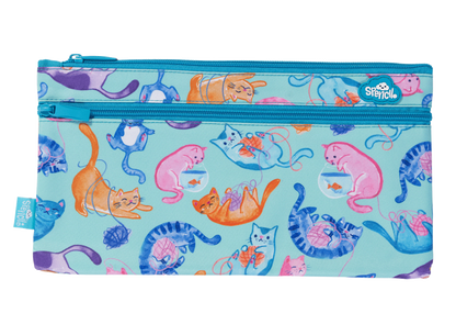 Spencil - Twin Zip Rectangle Pencil Cases