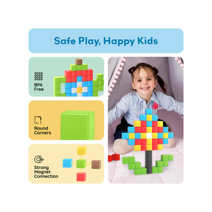 PicassoTiles - Magnetic Puzzle Cubes Starter Set