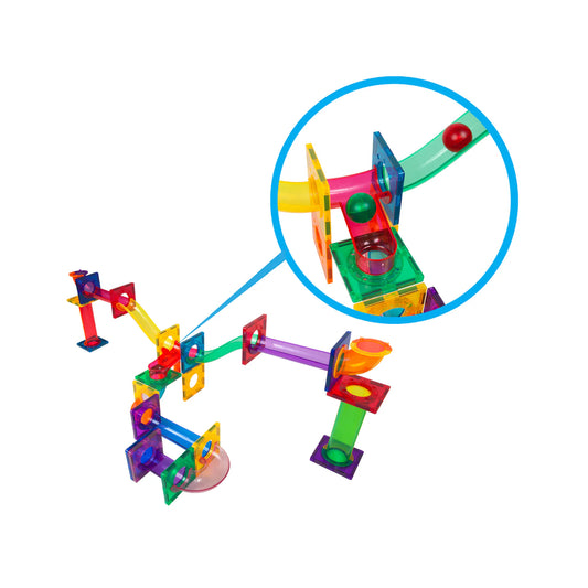 Picasso Tiles - 40pcs Magnetic Marble Run PTG40