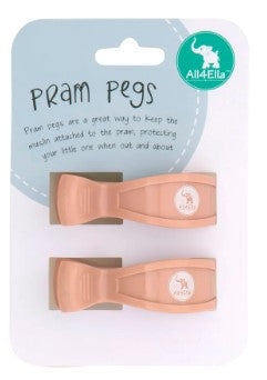 All4Ella - Pram Pegs - 2pk Assorted
