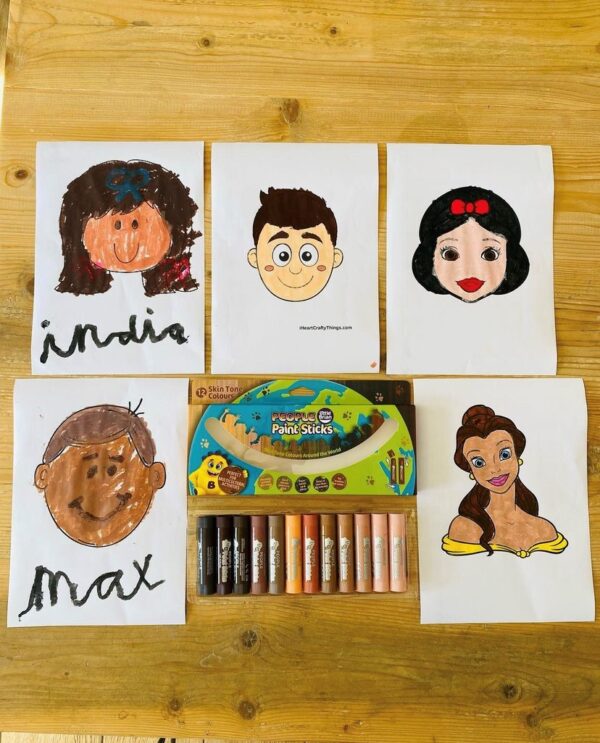 Little Brian People Paint Sticks - Skin Colours Around The World