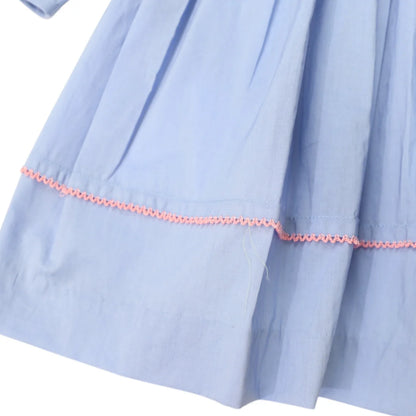 Korango - Long Sleeve Smocked Dress Baby - Blue Heron