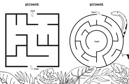 Colouring and Mazes - Dinosaurs