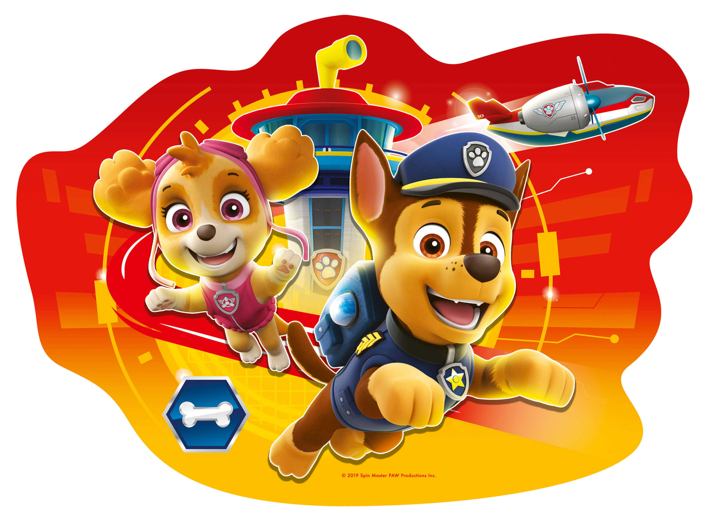 Ravensburger - Paw Patrol Pups Away Shaped Puzzle 24 Pieces