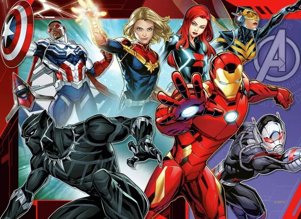 Ravensburger - Disney Marvel Avengers Bumper Pack 4x100p