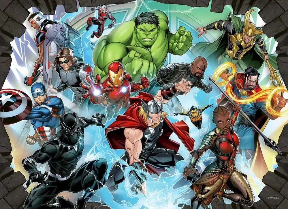 Ravensburger - Disney Marvel Avengers Bumper Pack 4x100p
