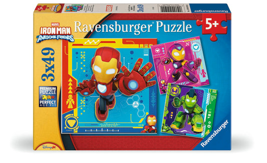 Ravensburger - Iron Man & His Awesome Friends Puzzle 3x49 pieces