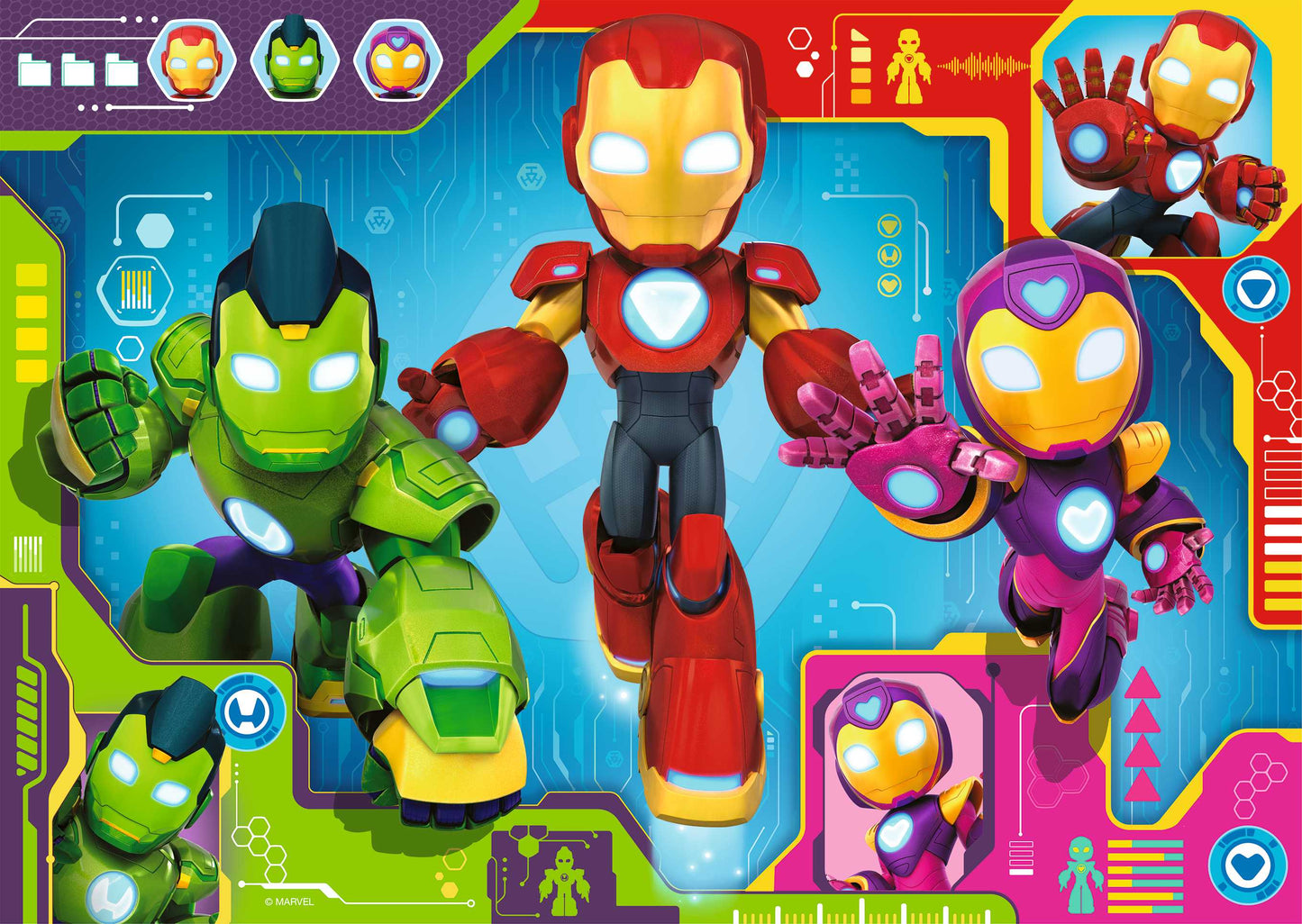 Ravensburger - Iron Man & His Awesome Friends Giant Floor Puzzle 24pcs
