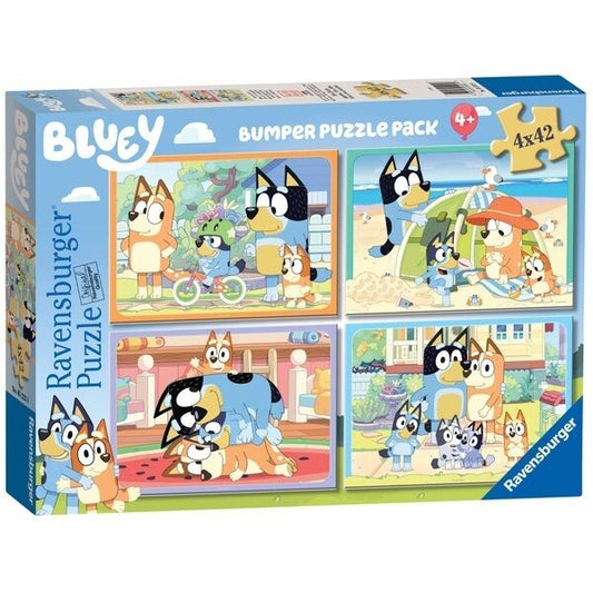Ravensburger - Bluey Gotta Be Done! Bumper Pack 4x42 Pieces
