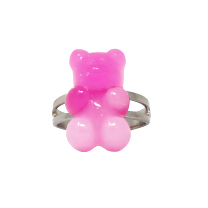 Pink Poppy -  Sparkly Girl's Fashion Ring