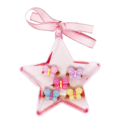Pink Poppy -  Sparkle Butterfly Rings