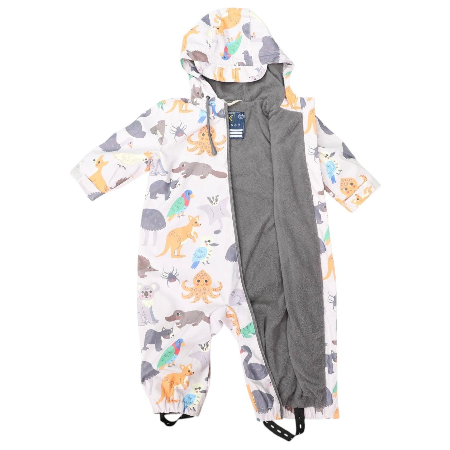 Korango - Australian Animal Rainsuit - Grey