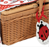 Ladybug Tea Set in a Basket