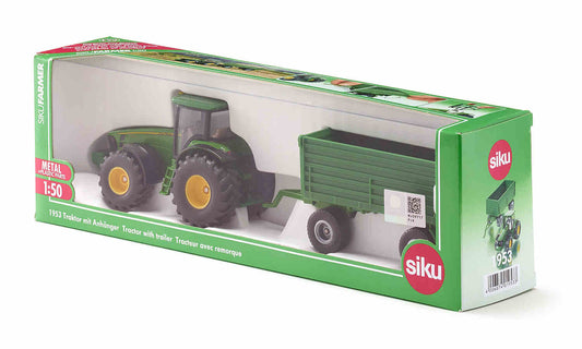 Siku - John Deere Tractor with Trailer 1:50 Scale