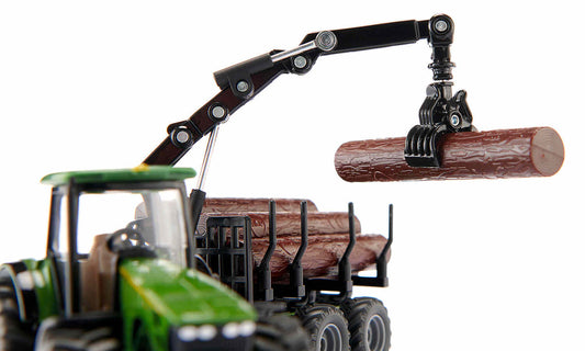 Siku - John Deere with Forestry Trailer 1:50 Scale