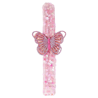 Pink Poppy - Butterfly Sequin Slap Band