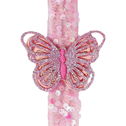 Pink Poppy - Butterfly Sequin Slap Band