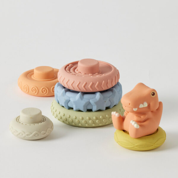 Jiggle & Giggle - Eco-Friendly Dinosaur Stacker