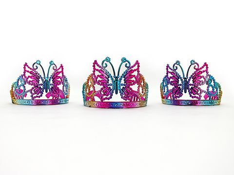 Metallic Rainbow Butterfly Tiara