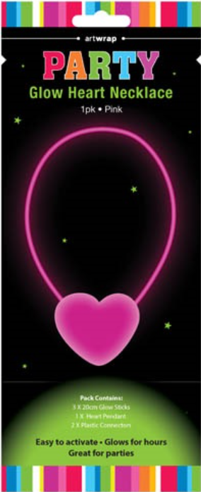 Artwrap - Party Glow Heart Necklace