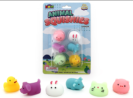 Animal Squishies on card