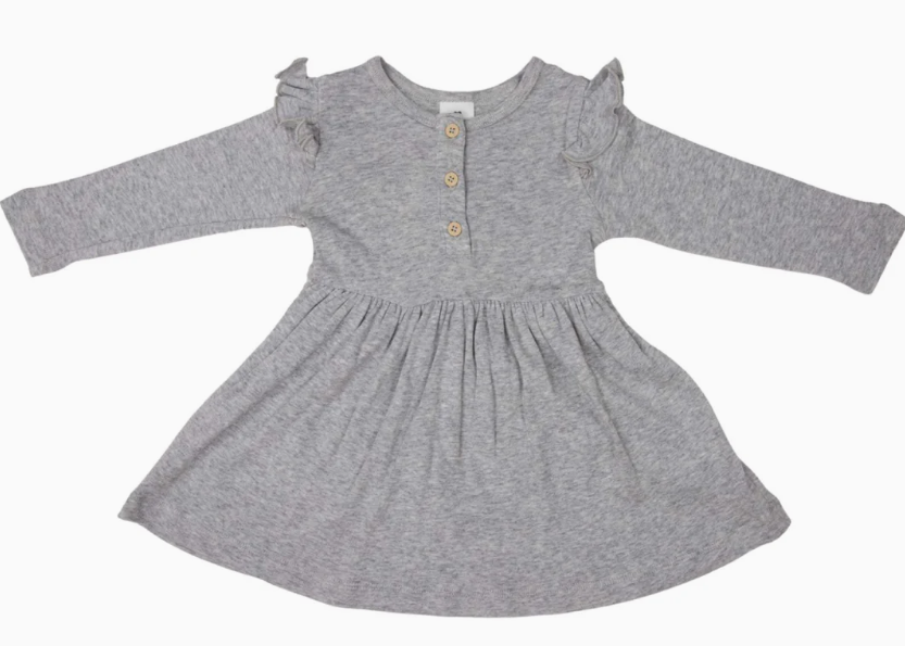 Korango - Cotton Modal Dress - Grey Marle