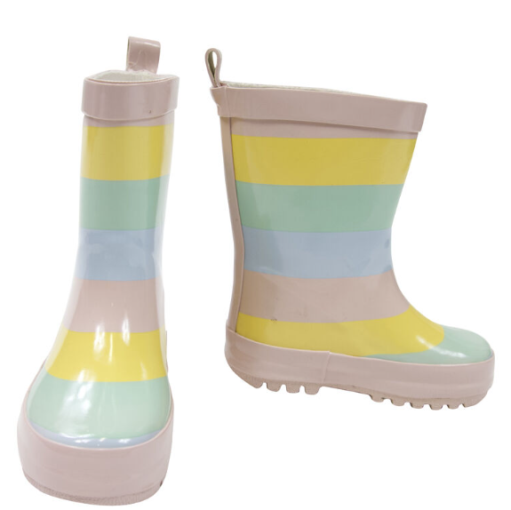 Korango- Rainbow Striped Rain Boot - end of line